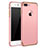Custodia Lusso Metallo Laterale e Plastica F02 per Apple iPhone 7 Plus Oro Rosa
