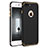 Custodia Lusso Metallo Laterale e Plastica F02 per Apple iPhone 8 Plus Nero