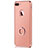 Custodia Lusso Metallo Laterale e Plastica F04 per Apple iPhone 8 Plus Oro Rosa
