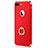 Custodia Lusso Metallo Laterale e Plastica F04 per Apple iPhone 8 Plus Rosso
