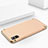 Custodia Lusso Metallo Laterale e Plastica M01 per Apple iPhone Xs Max Oro