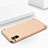 Custodia Lusso Metallo Laterale e Plastica M01 per Apple iPhone Xs Oro