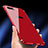 Custodia Lusso Metallo Laterale e Plastica per Huawei Honor View 10 Rosso