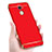 Custodia Lusso Metallo Laterale e Plastica per Huawei Y7 Prime Rosso