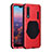 Custodia Lusso Metallo Laterale e Silicone Cover K01 per Huawei P20 Pro Rosso