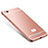 Custodia Lusso Metallo Laterale e Silicone Cover M01 per Xiaomi Mi 4C Oro Rosa
