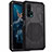 Custodia Lusso Metallo Laterale e Silicone Cover T01 per Huawei Honor 20 Pro Nero