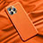 Custodia Lusso Pelle Cover A01 per Apple iPhone 13 Pro Max Arancione