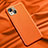Custodia Lusso Pelle Cover A01 per Apple iPhone 14 Arancione