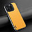 Custodia Lusso Pelle Cover AT4 per Apple iPhone 14 Pro Giallo