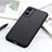 Custodia Lusso Pelle Cover B01H per Oppo A76 Nero