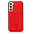 Custodia Lusso Pelle Cover B02H per Samsung Galaxy S22 Plus 5G Rosso