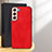 Custodia Lusso Pelle Cover B02H per Samsung Galaxy S25 5G Rosso