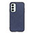 Custodia Lusso Pelle Cover B03H per Samsung Galaxy F23 5G Blu