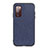Custodia Lusso Pelle Cover B03H per Samsung Galaxy S20 Lite 5G Blu
