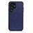 Custodia Lusso Pelle Cover B05H per Samsung Galaxy S21 Ultra 5G Blu