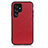 Custodia Lusso Pelle Cover B05H per Samsung Galaxy S23 Ultra 5G Rosso
