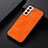 Custodia Lusso Pelle Cover B06H per Samsung Galaxy S25 5G Arancione