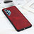 Custodia Lusso Pelle Cover B08H per Samsung Galaxy M32 5G Rosso