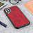 Custodia Lusso Pelle Cover B08H per Samsung Galaxy M33 5G Rosso