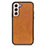 Custodia Lusso Pelle Cover B08H per Samsung Galaxy S22 5G Marrone