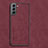 Custodia Lusso Pelle Cover C01 per Samsung Galaxy S21 Plus 5G Rosso
