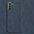Custodia Lusso Pelle Cover C01 per Samsung Galaxy S22 5G Blu