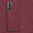 Custodia Lusso Pelle Cover C01 per Samsung Galaxy S22 Plus 5G Rosso
