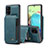Custodia Lusso Pelle Cover C01S per Samsung Galaxy A71 5G Blu