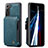 Custodia Lusso Pelle Cover C01S per Samsung Galaxy S21 Plus 5G Blu