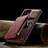 Custodia Lusso Pelle Cover C02S per Samsung Galaxy S22 Ultra 5G Rosso