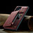 Custodia Lusso Pelle Cover C02S per Samsung Galaxy S23 Ultra 5G Rosso