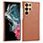 Custodia Lusso Pelle Cover C05 per Samsung Galaxy S22 Ultra 5G Marrone