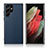Custodia Lusso Pelle Cover C08 per Samsung Galaxy S21 Ultra 5G Blu
