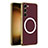 Custodia Lusso Pelle Cover con Mag-Safe Magnetic AC1 per Samsung Galaxy S21 Plus 5G Rosso