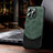 Custodia Lusso Pelle Cover con Mag-Safe Magnetic LD4 per Apple iPhone 14 Pro Max Verde