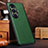 Custodia Lusso Pelle Cover DL1 per Huawei Nova 11 Pro Verde