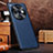 Custodia Lusso Pelle Cover DL1 per Oppo Find X7 5G Blu