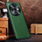 Custodia Lusso Pelle Cover DL1 per Oppo Find X7 5G Verde