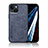 Custodia Lusso Pelle Cover DY1 per Apple iPhone 13 Mini Blu