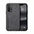 Custodia Lusso Pelle Cover DY1 per Oppo A74 4G Nero