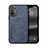 Custodia Lusso Pelle Cover DY1 per Oppo F19 Pro+ Plus 5G Blu