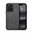 Custodia Lusso Pelle Cover DY1 per Oppo Find X3 5G Nero