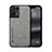 Custodia Lusso Pelle Cover DY1 per Oppo Reno9 5G Grigio