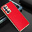 Custodia Lusso Pelle Cover GS1 per Oppo Reno6 Pro+ Plus 5G Rosso