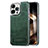 Custodia Lusso Pelle Cover JD1 per Apple iPhone 14 Pro Verde