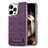 Custodia Lusso Pelle Cover JD1 per Apple iPhone 15 Pro Viola