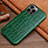 Custodia Lusso Pelle Cover L01 per Apple iPhone 13 Pro Verde