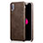 Custodia Lusso Pelle Cover L01 per Apple iPhone Xs Max Marrone