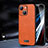 Custodia Lusso Pelle Cover LD2 per Apple iPhone 14 Plus Arancione